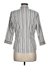 DCC Stripes Gray 3/4 Sleeve Blouse Size M - photo 2