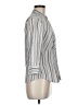 DCC Stripes Gray 3/4 Sleeve Blouse Size M - photo 4