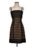 Etcetera Houndstooth Brown Cocktail Dress Size 0 - photo 1