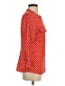 Adrienne Vittadini Polka Dots Orange 3/4 Sleeve Blouse Size S - photo 4