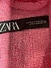 Zara Tweed Solid Pink 3/4 Sleeve Button-Down Shirt Size XS - photo 7
