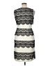 Sangria 100% Polyester Stripes Black Gray Cocktail Dress Size 14 - photo 2