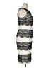 Sangria 100% Polyester Stripes Black Gray Cocktail Dress Size 14 - photo 4