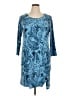 MICHAEL Michael Kors Paisley Blue Casual Dress Size XL - photo 1