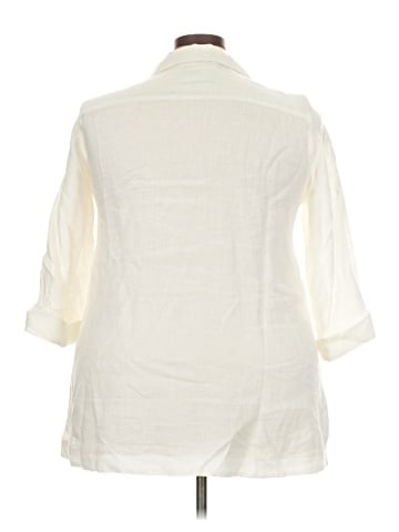 Marina Rinaldi 3/4 Sleeve Button-Down Shirt (view 2)