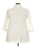Marina Rinaldi Ivory 3/4 Sleeve Button-Down Shirt Size 18 (27) - photo 2