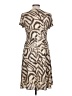 Studio West Animal Print Brown Casual Dress Size L - photo 2