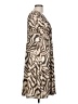 Studio West Animal Print Brown Casual Dress Size L - photo 4