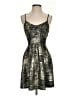 Soprano Metallic Gold Cocktail Dress Size XS - photo 1