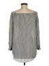CAbi 100% Silk Gray 3/4 Sleeve Silk Top Size M - photo 2