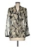 Banana Republic 100% Polyester Silver Long Sleeve Blouse Size M - photo 1