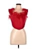 Miss Circle Red Sleeveless Blouse Size L - photo 1