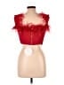 Miss Circle Red Sleeveless Blouse Size L - photo 2