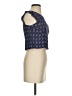 Aqua 100% Rayon Blue Sleeveless Blouse Size XS - photo 4