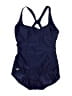 Speedo Solid Blue One Piece Swimsuit Size L (estimated) - photo 1
