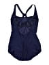 Speedo Solid Blue One Piece Swimsuit Size L (estimated) - photo 2