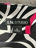 I.N. Studio Graphic Black Cocktail Dress Size 6 - photo 4