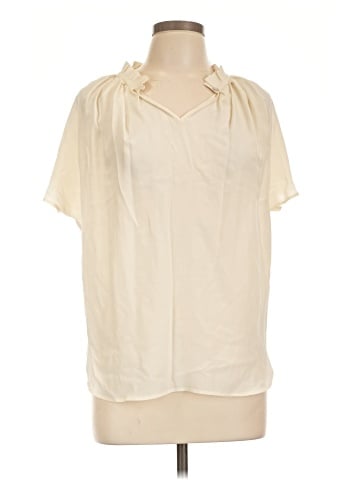 Amour Vert Short Sleeve Silk Top (view 1)
