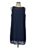 Apt. 9 100% Polyester Solid Blue Casual Dress Size L - photo 1