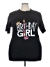 Assorted Brands 100% Cotton Black Short Sleeve T-Shirt Size 4X - photo 1