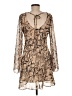 B. Darlin 100% Polyester Animal Print Brown Cocktail Dress Size 7 - photo 2