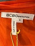 BCBGeneration 100% Polyester Solid Orange Casual Dress Size S - photo 7