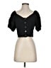 Sugarlips Black Short Sleeve Top Size XS - photo 1