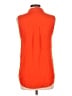 Veronica Beard Orange Sleeveless Button-Down Shirt Size L (estimated) - photo 2