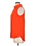 Veronica Beard Orange Sleeveless Button-Down Shirt Size L (estimated) - photo 5