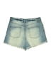 Easel 100% Cotton Graphic Blue Denim Shorts Size M - photo 2