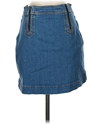 Pilcro and the Letterpress Denim Skirt (view 1)