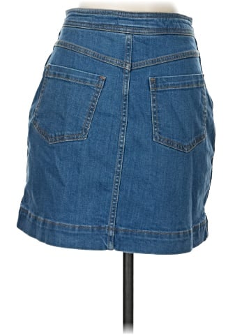 Pilcro and the Letterpress Denim Skirt (view 2)