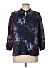 Shoshanna 100% Polyester Blue 3/4 Sleeve Blouse Size L - photo 1