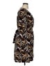 Harve Benard Print Brown Casual Dress Size 14 - photo 4