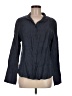 Flax 100% Linen Gray Long Sleeve Blouse Size 6 (S) - photo 1