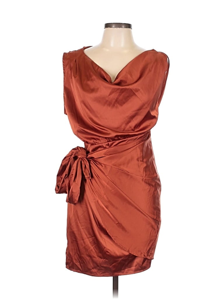 Pre-owned Zesica Cocktail Dress In Burgundy