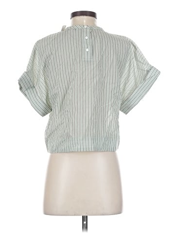 Madewell Dolman Crop Top in Stripe (view 2)