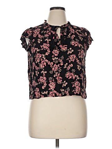 Rose + Olive Short Sleeve Blouse (view 1)