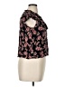 Rose + Olive 100% Rayon Black Short Sleeve Blouse Size XL - photo 4