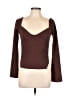 Missguided Brown 3/4 Sleeve T-Shirt Size 12 - photo 1