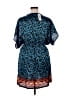 American Rag Cie 100% Polyester Paisley Blue Casual Dress Size 1X - photo 2