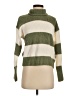 Pink Republic 100% Polyester Stripes Green Turtleneck Sweater Size S - photo 1