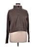 Zella Solid Brown Sweatshirt Size XL - photo 1