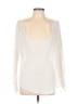 Soft Joie 100% Cotton Ivory Long Sleeve Top Size L - photo 1