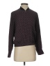 Theory 100% Silk Polka Dots Burgundy Track Jacket Size P (petite) - photo 1