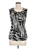 Alfani Silver Sleeveless Blouse Size M - photo 1