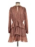 Maje 100% Polyester Print Brown Casual Dress Size EU (FR) 36 / US 4 - photo 1