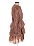 Maje 100% Polyester Print Brown Casual Dress Size EU (FR) 36 / US 4 - photo 4