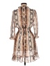 Maje Animal Print Tan Casual Dress Size Med (2) - photo 2