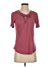 Mudd Burgundy Short Sleeve T-Shirt Size S - photo 1